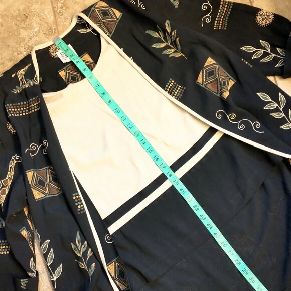 Women's R&M Richards by Karen Kwong Vintage Giraffe African Inspired Size 18 - Picture 16 of 16